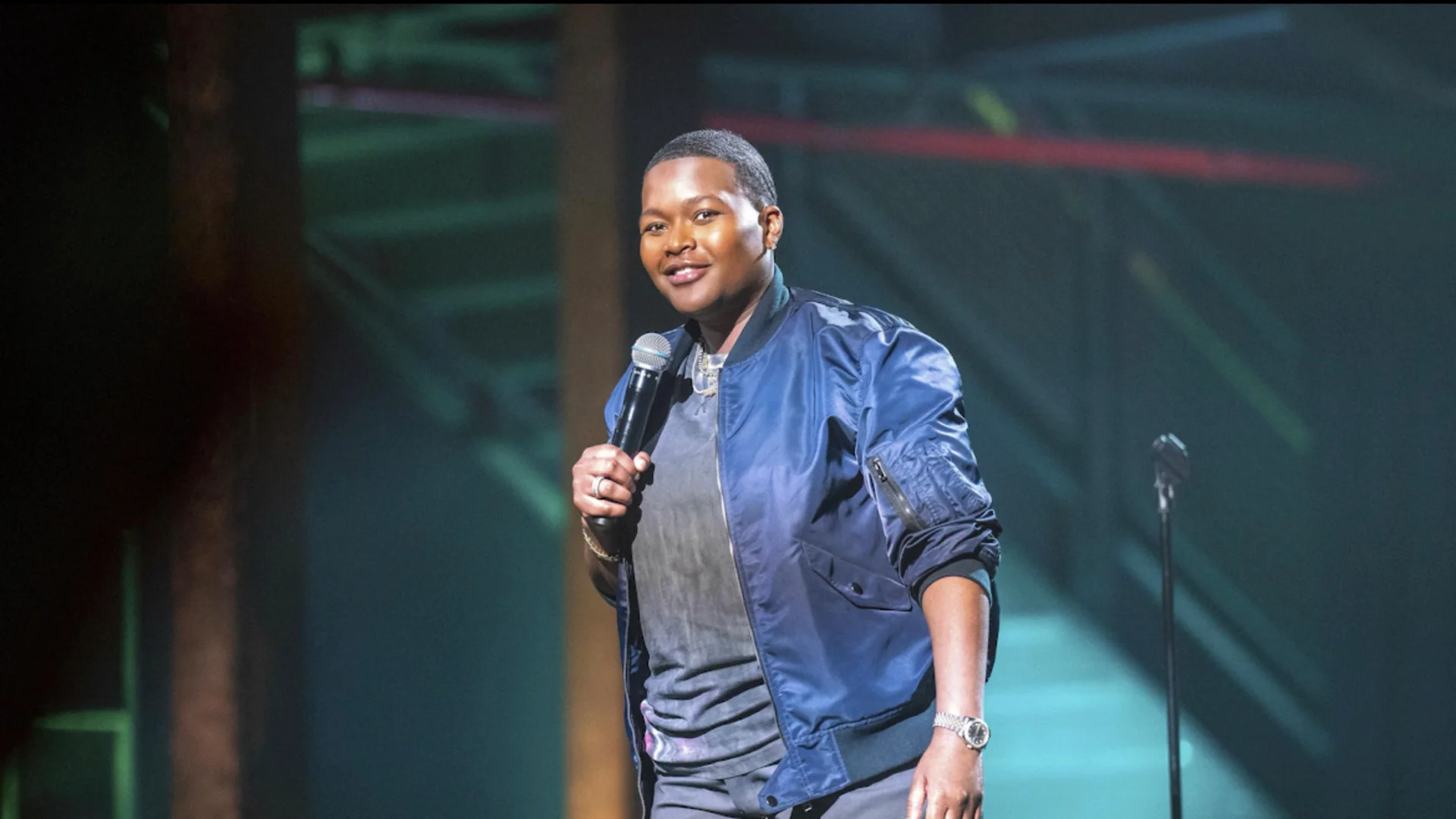 Sam Jay performing on tour